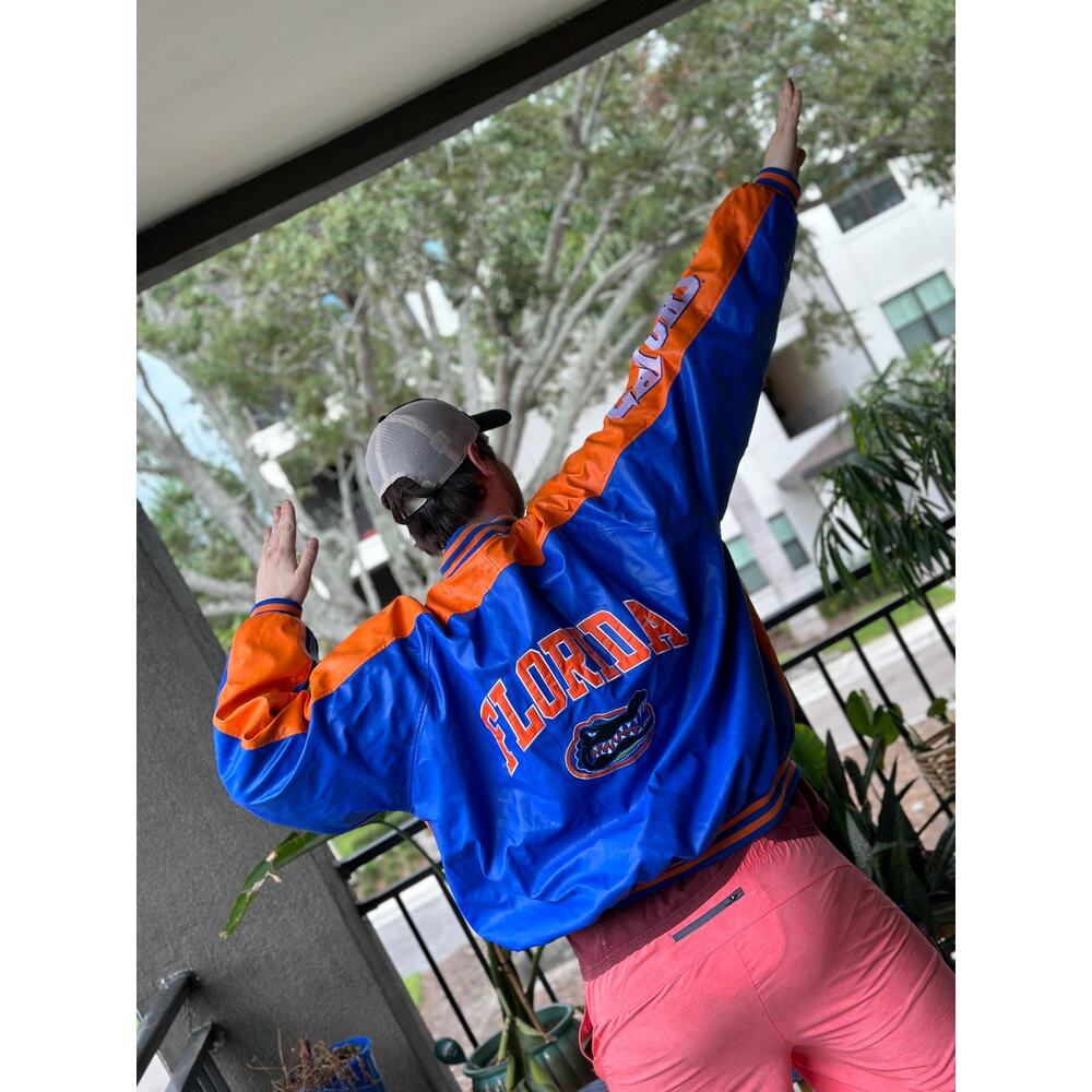 Vintage Steve and Barry’s Florida Gators Faux Leather Varsity Jacket Unisex XXL - Picture 3 of 13